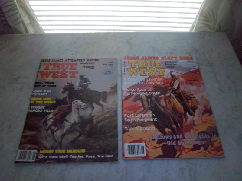 Vintage True West Magazines Nov. 1982, June 1986 issues Jesse James slept here