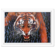 Vera V. Goncharenko- Original Oil on Canvas "The Fierce Gaze"