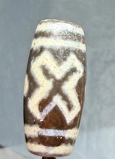 Tibetan Old Agate Earth Gate,  Universe Portal Dzi Bead Rare Talisman, ✨🔥