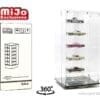 Showcase 1:64 Acrylitower 24-Car Display Desk Top Spinner with Magnetic Covers