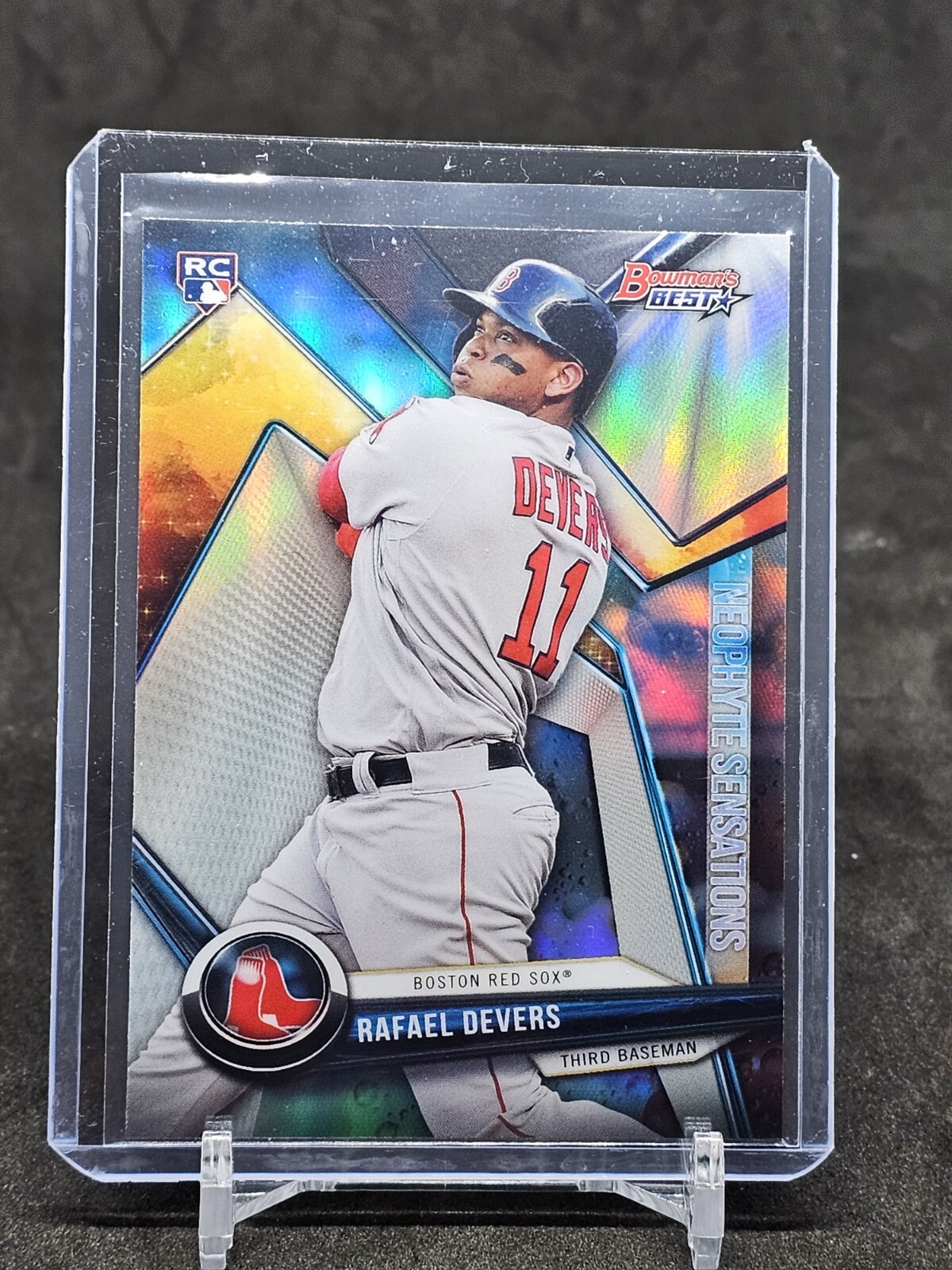 2018 Bowman's Best Neophyte Sensations Rafael Devers #NS-RD Rookie RC