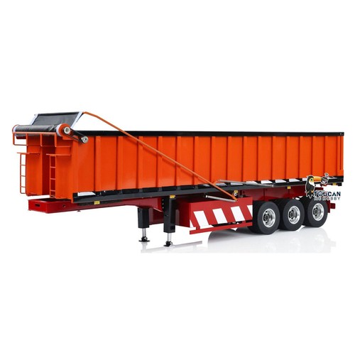Tenda elettrica 1/14 metallo idraulico 3 assi rimorchio scarico per camion trattori RC - Foto 9 di 12