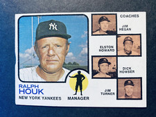 1973 Topps Baseball Ralph Houk New York Yankees Card #116