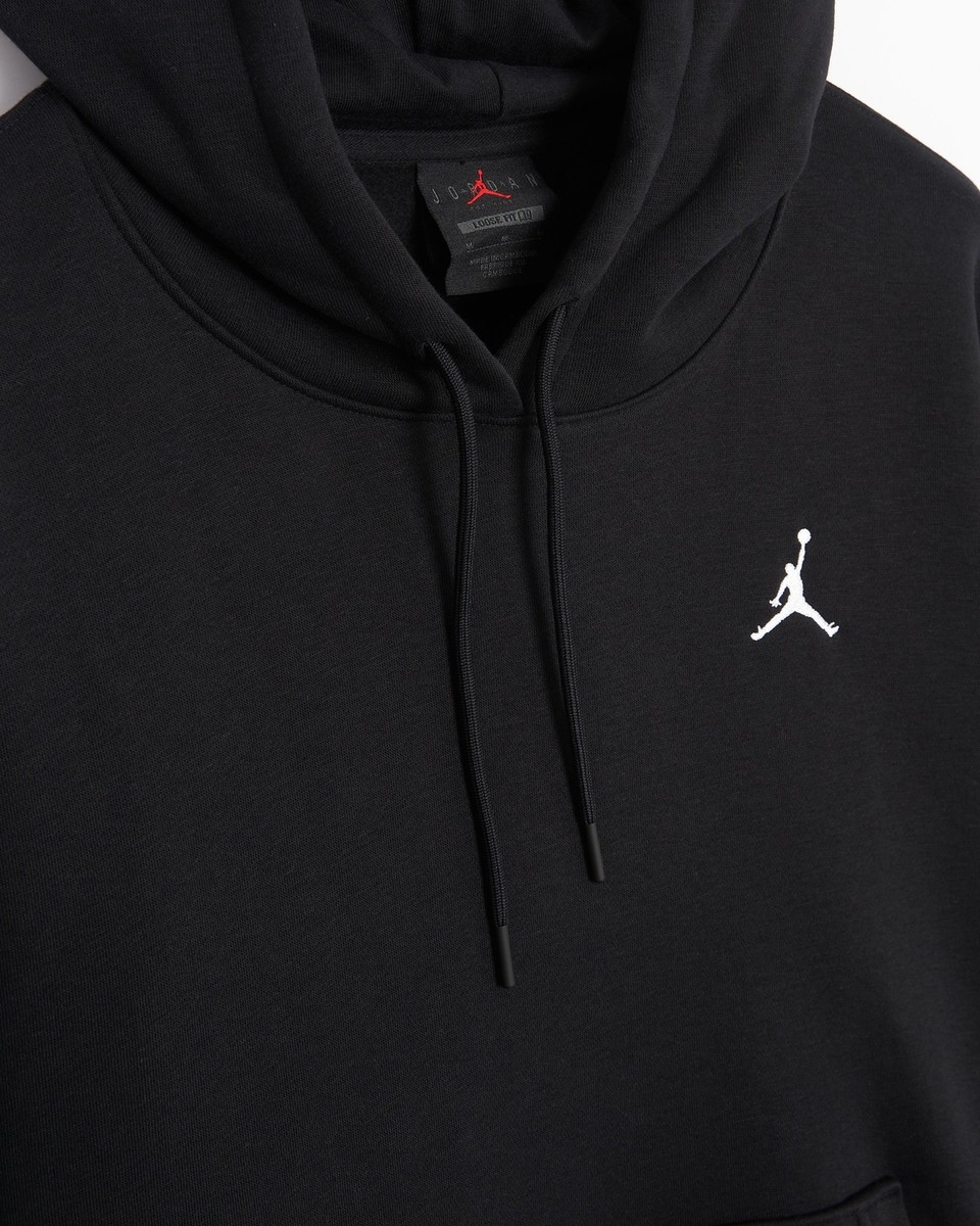 Nike Women's Air Jordan Brooklyn Fleece Hoodie Black/White