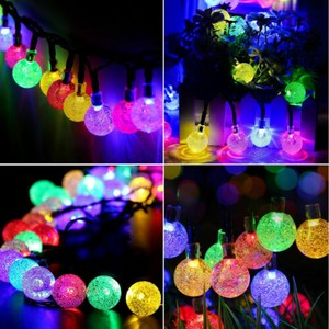 50-LED-7M-Solar-Garden-String-Fairy-Crystal-Globe-Ball-Weatherproof-Lights-Lamps