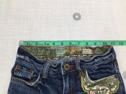 Est. 1989 Place Bootcut Sequined 6 Pocket Blue Denim Jeans Kid Girls Sz 6 - Picture 7 of 13