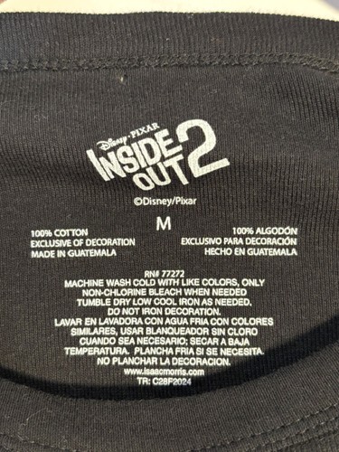 Camisa Negra Disney Pixar Inside Out 2 Disgust Manga Larga M Algodón Mujer Top Nueva con Etiquetas - Imagen 3 de 11