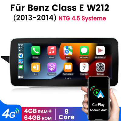 Android 4+64G Autoradio Für Mercedes-Benz E-Klasse 2013-2014 W212 Carplay GPS 4G