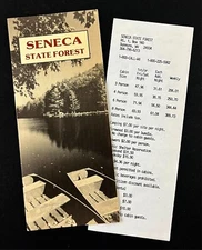 1993 Seneca Stat Forest Dunmore West Virginia Vintage Travel Camp Rates Brochure