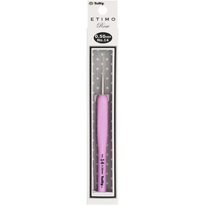Tulip Needle Company Tulip Etimo Rose Steel Crochet Hook-Size 14/.5mm