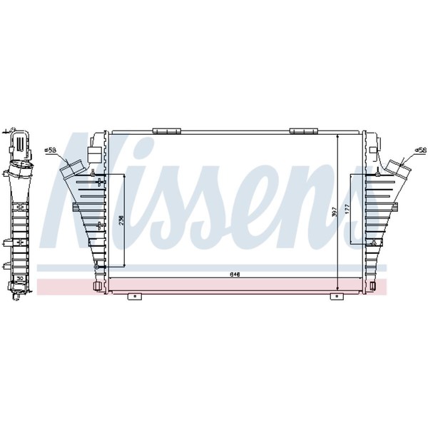 LadeluftküHler LuftgeküHlt Aluminium Passend FüR Opel Vectra C Caravan-image