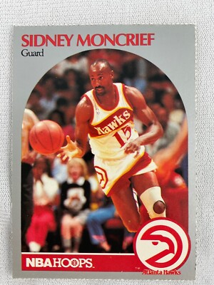 NBA HOOPS 1990-91 Atlanta Hawks Card-Sidney Moncrief (Arkansas) | eBay