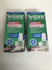 Systane ULTRA PF Lubricant Eye Drops 2 Packs 10mL bottles EXP 1/2026 FREE SHIP