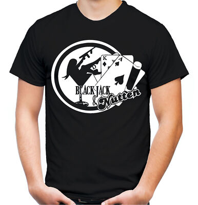 Black Jack Nutten Männer T-Shirt Bender Futurama Drugs Koks