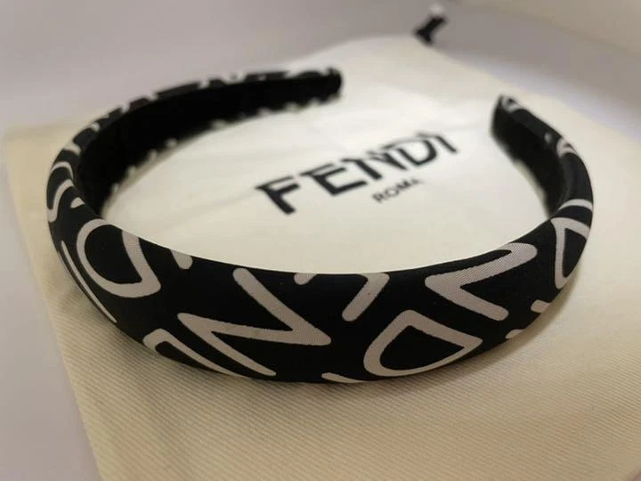 Black and white fendi headband Clearance