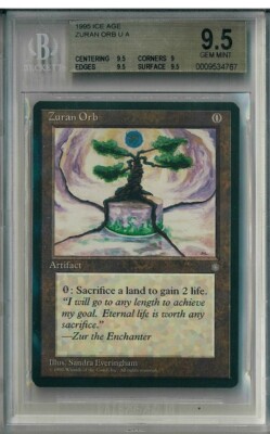 MTG Zuran Orb Ice Age Magic the Gathering BGS 9.5 (pop 4) | eBay