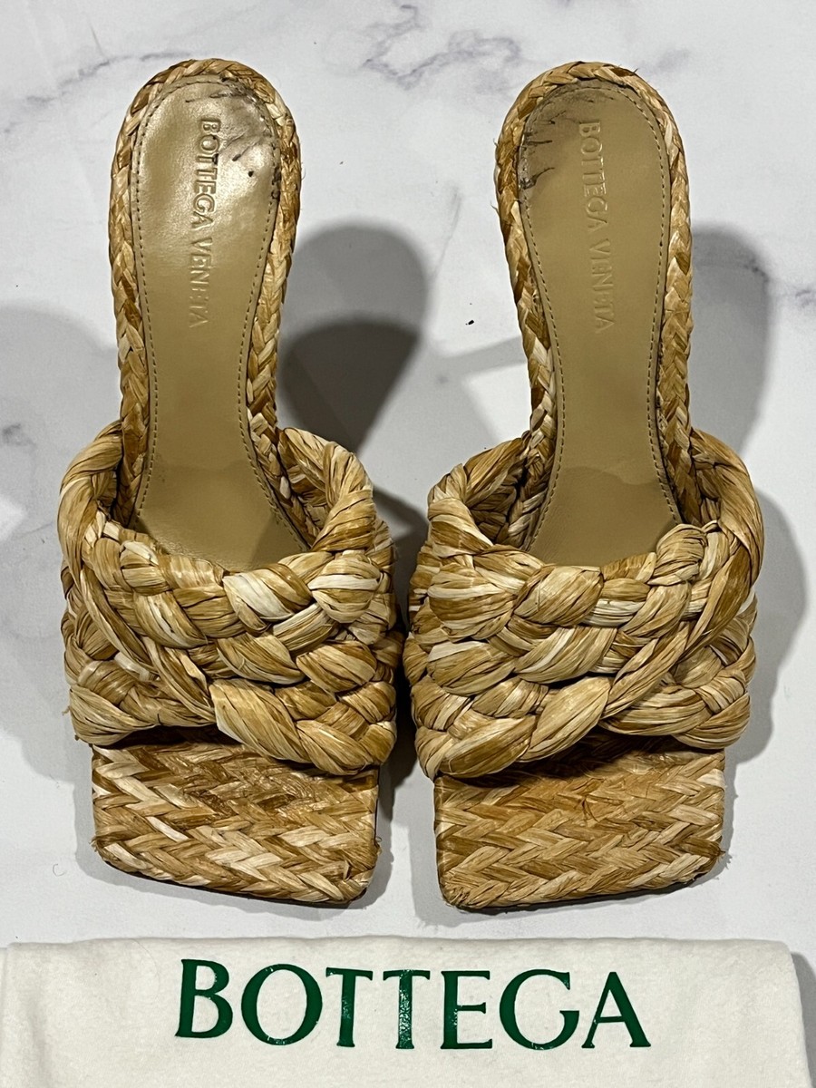 ボッテガヴェネタ Bottega Veneta Raffia Sandals BOTTEGA VENETA $1250 RAFFIA SANDALS SIZE 36 | eBay