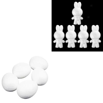 15x große Schaumstoff Eier Hasen Rohling Styropor Osterdeko Ornamente