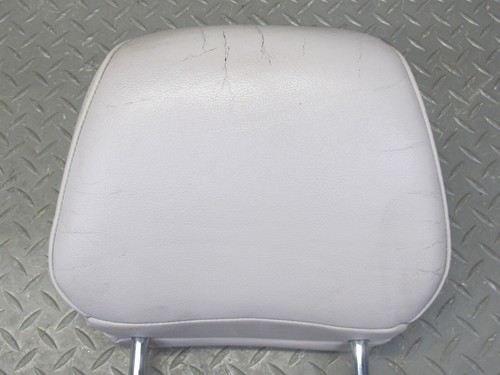 07-09 NISSAN 350Z Z33 CONV SET OF 2 FRONT LEFT & RIGHT LEATHER HEADREST GRAY OEM - Picture 4 of 22