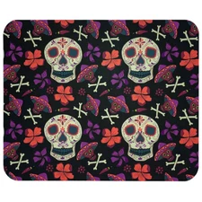 Mariachi Sugar Skulls Mouse Pad Mat Computer Desk Accessory Office Decor