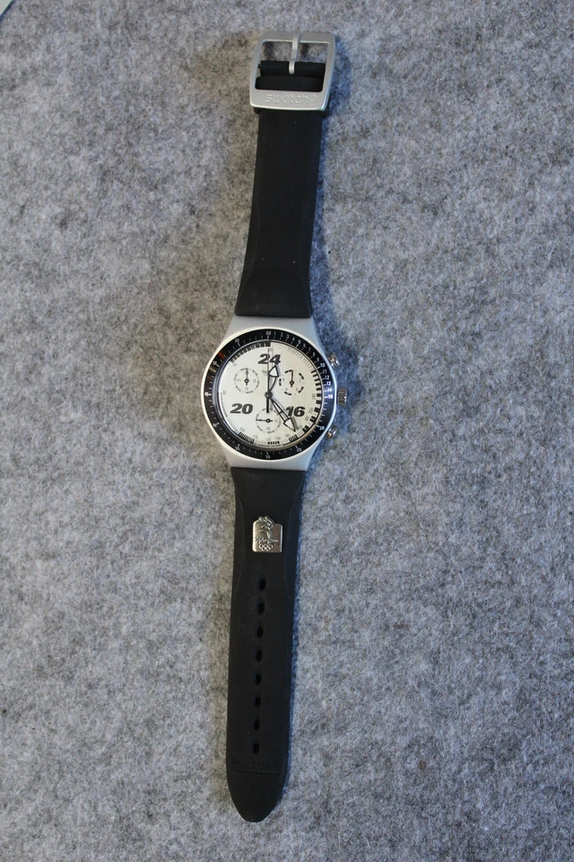 Swatch Watch Irony Chrono - AG1996 Sydney Olympics 2000 Aluminium + CASE - image 4 of 4