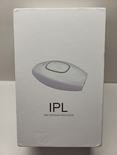 IPL Hair Removal Instrument Kit Model GR216B C E RoHS in White with Gold Trim