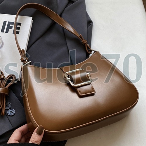 Women Small Crossbody Bags Leather Hobo Purse Shoulder Handbags Adjustable Strap - Bild 8 von 10