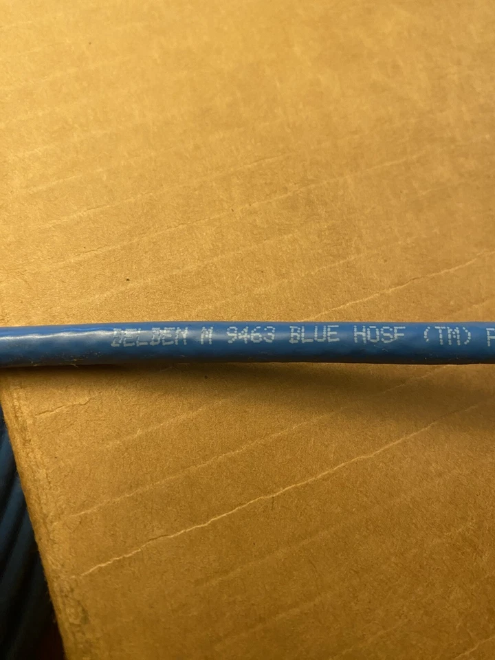 Belden 9463 Cable 1 Pair 20AWG Braided Shield Blue Hose® for Data Highway 200ft - Image 2 of 3