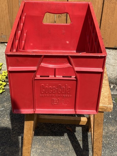 Retro Vintage 1980 Plastic Coca-Cola National Bottle Crate Deposit Charged - Picture 13 of 19