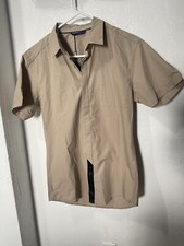 Jack & Jones Rug shirt with skull and bird back Print Sand 100% Cotton Size S#19
