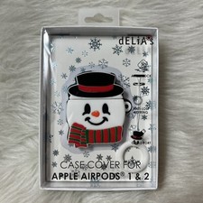Delia's Snowman Case Cover For Apple AirPods Generation 1 And 2  New