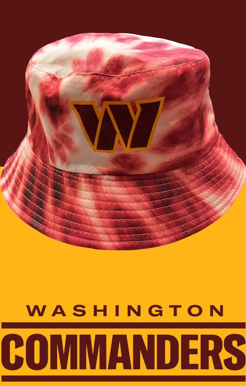 WASHINGTON LIIMITED EDITION TIE DYE REVERSIBLE BUCKET HAT 2023 Draft