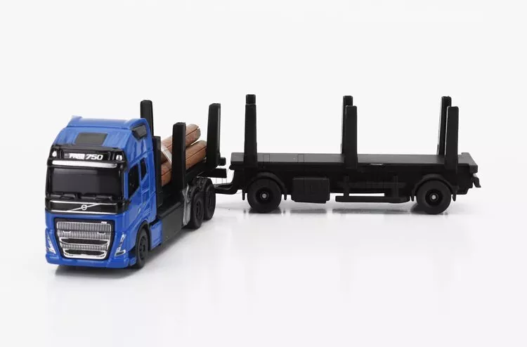 MODELLINO CAMION STATICO MAISTO VOLVO FH16 XL 750 TRUCK TRASPORTO TRONCHI 1/64 - Immagine 3 di 4