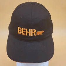 BEHR Hat Cap Strapback Black Promo Cap Paint Painters  EUC