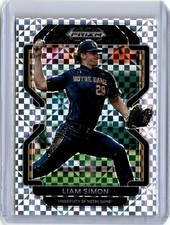 2022 Prizm Draft Picks Power Plaid Liam Simon 19/35 (B22) Giants