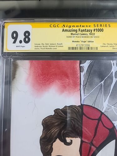 Amazing Fantasy 1000 CGC 9,8 SS sig. Peach Momoko Virgin Ed. Variante 4132972006 - Foto 3 di 4