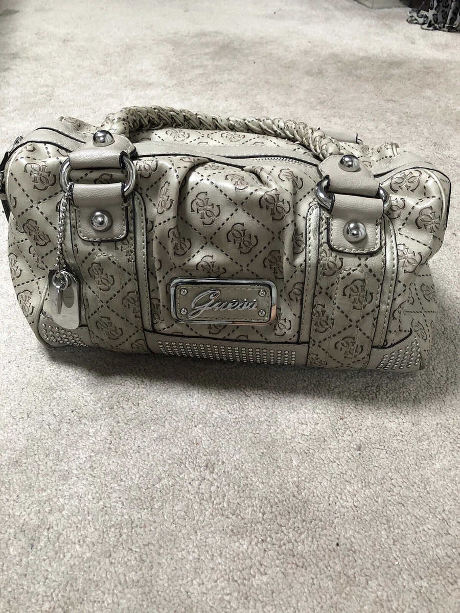 Guess Satchel Handbag Cream ivory Color Excellent Condition