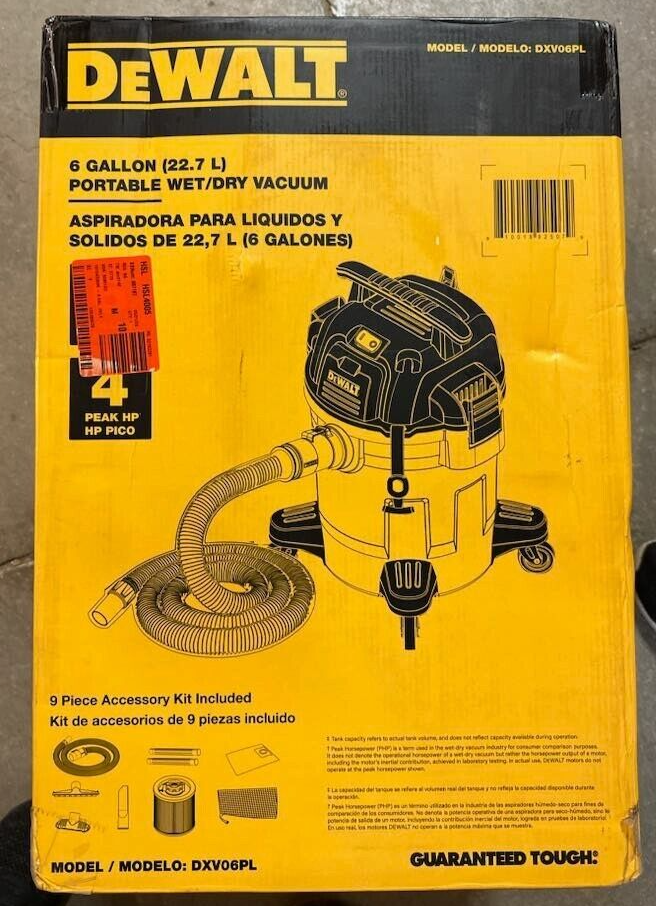 DEWALT 6 Gal. Poly Wet/Dry Vacuum eBay