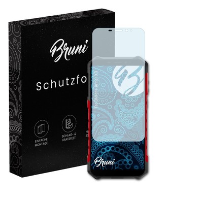Bruni 2x Folie für Ulefone Armor X9 Schutzfolie Displayschutzfolie