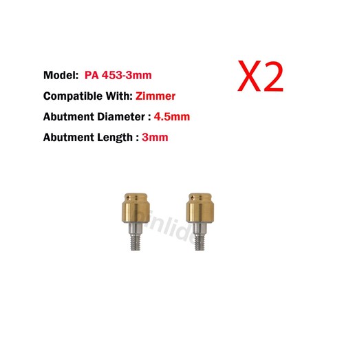 Dental Attachment Locator Abutments for Zimmer Screw Vent 3.5/4.5mm Platform - Picture 17 of 25
