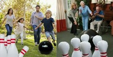 Giant Bowling Inflatable Large Ball Pins Bowler PUMP In/Outdoor Play