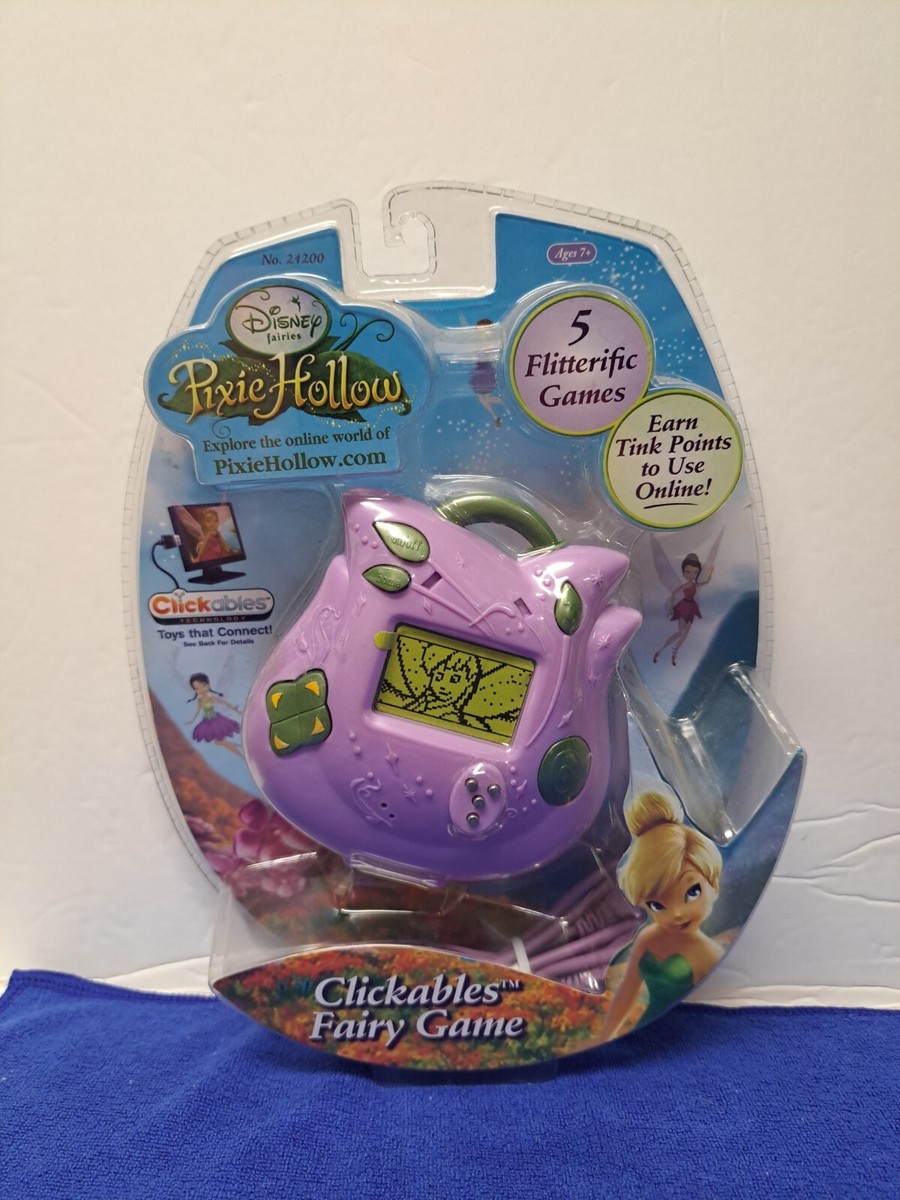 DISNEY FAIRIES PIXIE HOLLOW HANDHELD CLICKABLE FAIRY GAME W/5