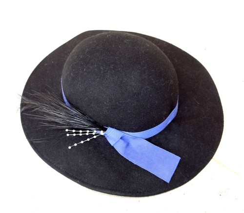 Vintage Lancaster 100% Wool Black Hat 