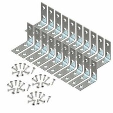 20 Pcs 1.5" inch "L" Steel Corner Braces w/ Screws Pack LOT Right Angle Bracket