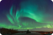 Northern Lights - Glass Worktop Saver / Protector | Kitchen Cutting Board 