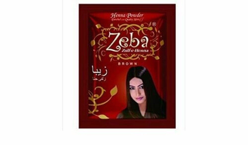 Pack of 5) Zeba BROWN Henna Powder 15 Gram herbal-based hair color