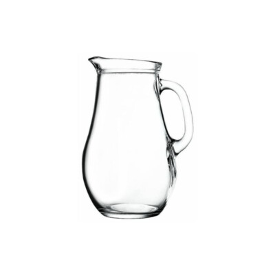 Glaskaraffe Krug Saftkrug Wasserkrug 1,85 L  Milchkrug Kanne Wasser Saft Bistro
