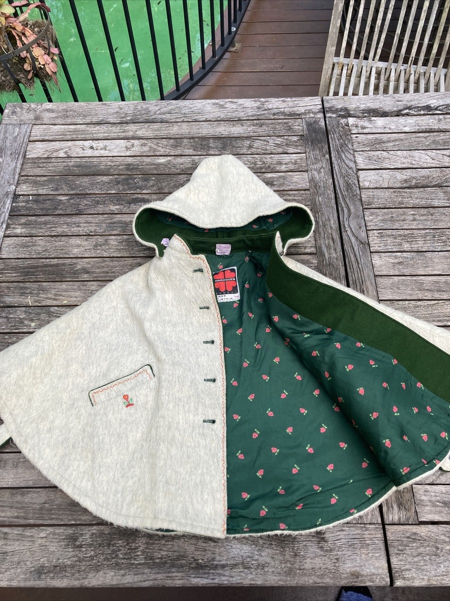 Vintage Austrian Wool Loden Cape | eBay