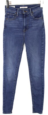 Levi's Mile High Super Skinny Premium Big E Jeans Damen W25/L32 Verblichen