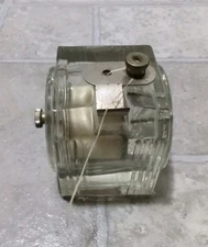 Antique Johnson & Johnson Glass Dental Floss Dispenser Vintage